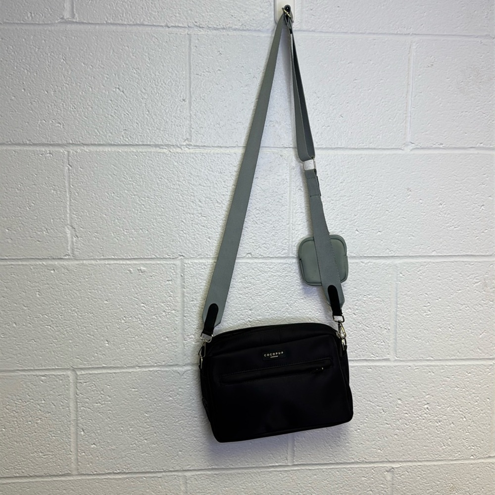 Cocopup London Black Crossbody Bag for dog essentials